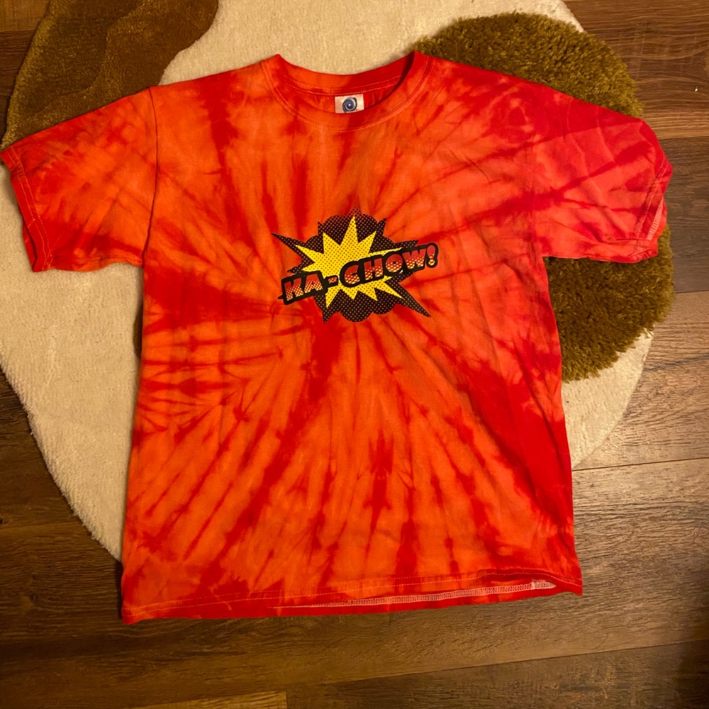 Ka-chow lightning McQueen Disney cars UNOFFICIAL tie dye shirt!